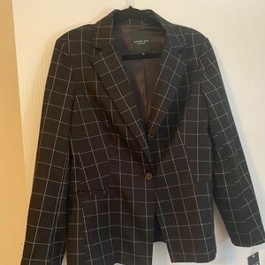 Black and White Checkered Blazer
